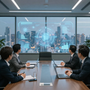 Importance of AI in the corporate world, business automation, AI-driven corporate solutions.