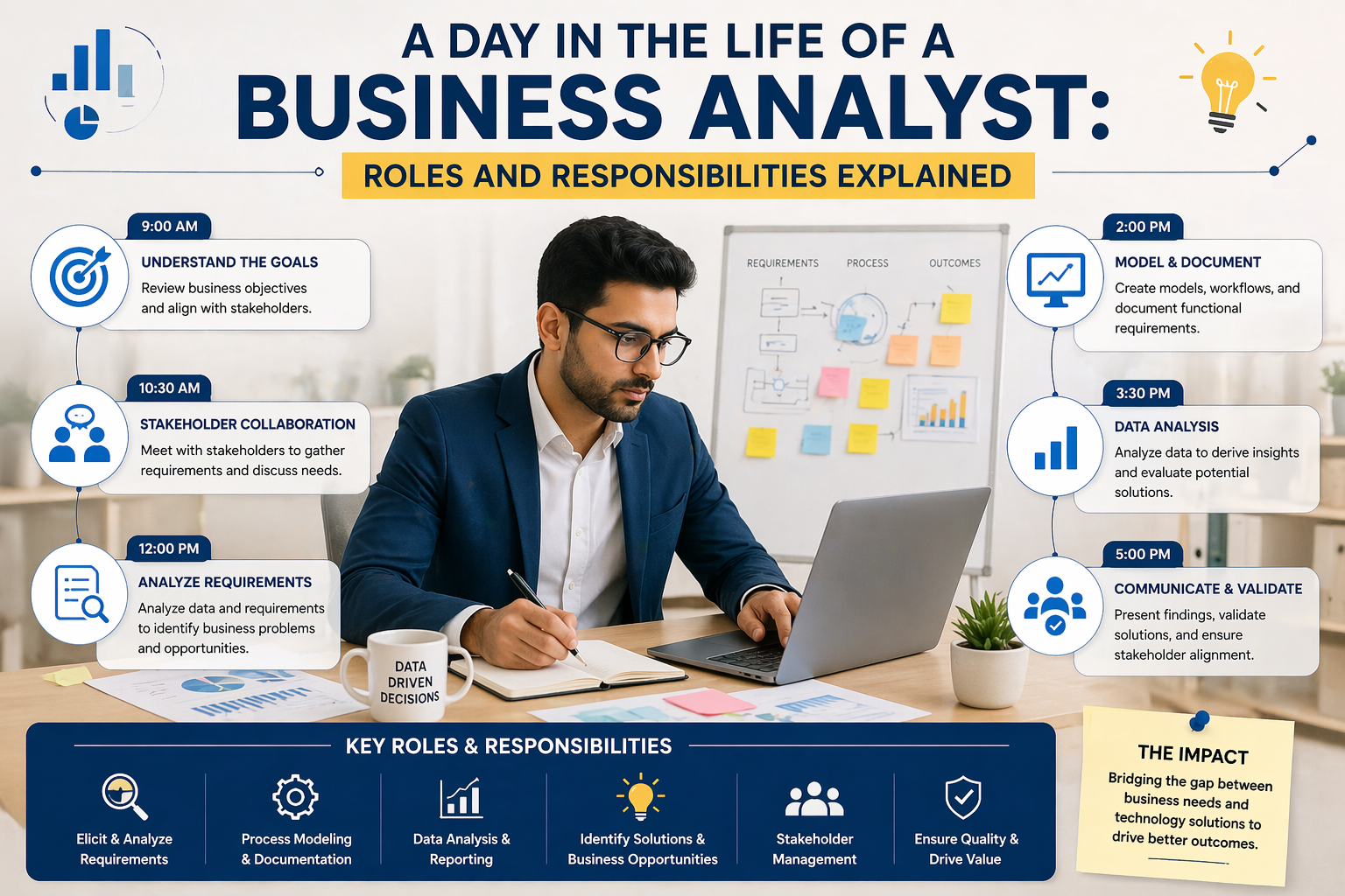 A Day in the Life of a Business Analyst: Roles and Responsibilities Explained